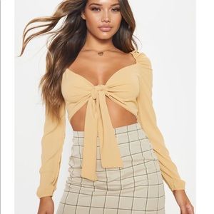 Super cute nude crop top